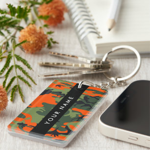 Motif de camouflage orange, Votre nom, Personnalis