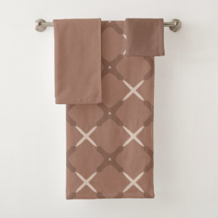 Motif de carreaux géométriques avec Mocha Brown et