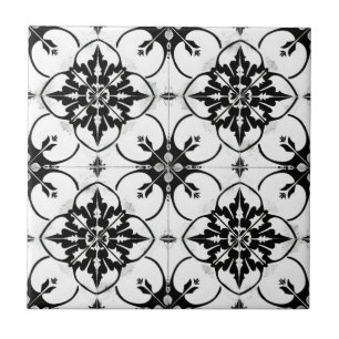 Motif de carreaux noir et blanc