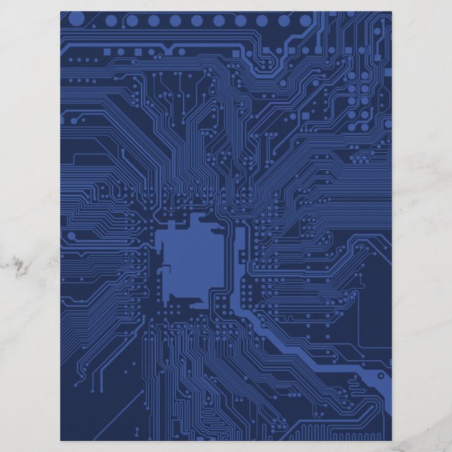 Motif de carte mère Geek bleu (Devant)