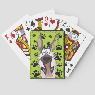Motif de cartes à jouer : chien drôle Canasta
