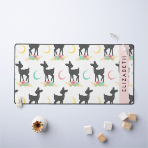 Motif de cerfs, Cerf de bébé, Boho, Fleurs, Votre