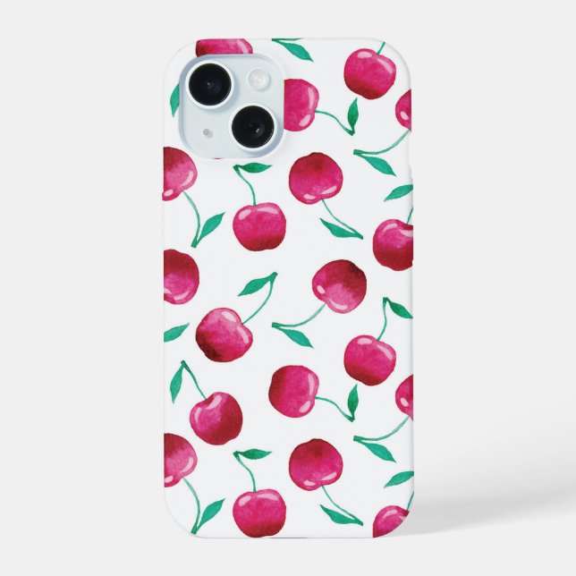 Motif de cerise aquarelle (Verso)