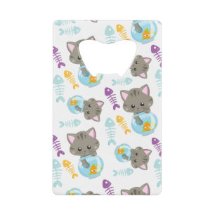 Motif De Chats, Chats Mignons, Chatons, Poisson