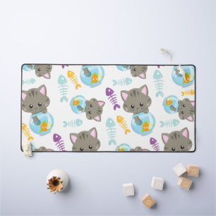 Motif De Chats, Chats Mignons, Chatons, Poisson