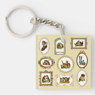 Motif de chats encadrés Vintages