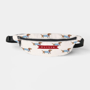 Motif de chien Dachshund mignon et chic personnali