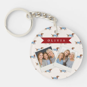 Motif de chien Dachshund mignon et chic personnali