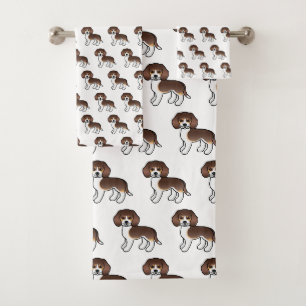 Motif de chien de dessin animé mignon Beagle trico