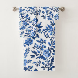 Motif de chinoiserie bleue