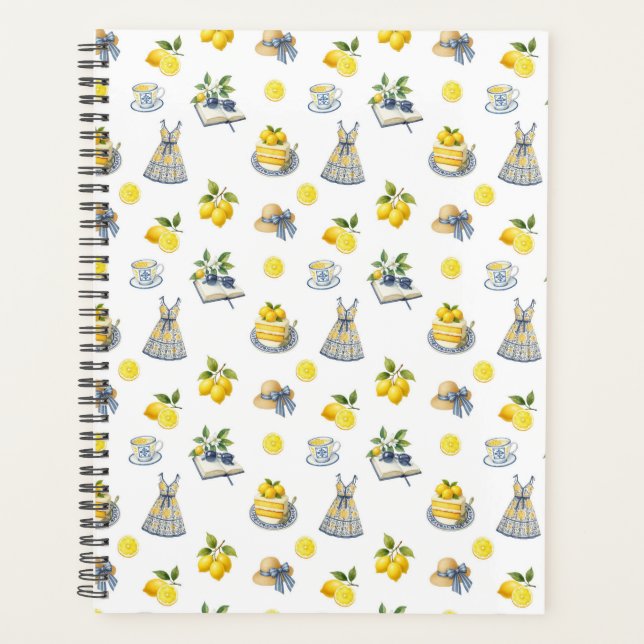 Motif de citron d'été méditerranéen (Devant)