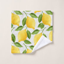 Motif de citrons d'aquarelle