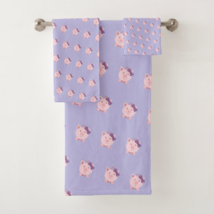 Motif de cochon de dessin mignon