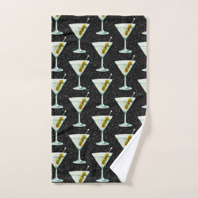Motif de cocktails Martini (Serviette à main)