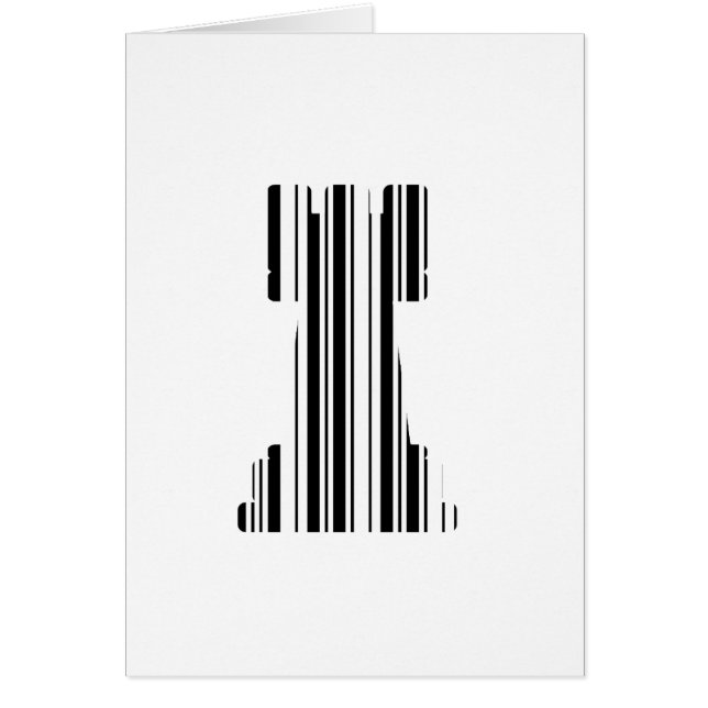 Motif de code-barres de jeu de pièce d'échecs TOUR (Devant)