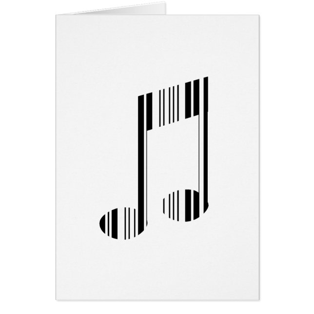 MOTIF DE CODE-BARRES DE NOTE DE MUSIQUE Code-barre (Devant)