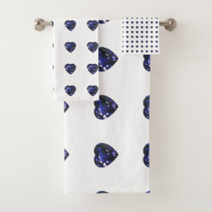 Motif de coeur bleu
