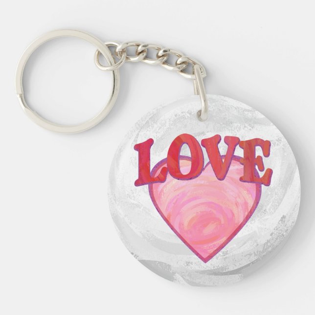 Motif de coeur d'amour rose (Devant)