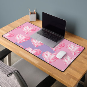 Motif de cœur en diamant rose – Mignon et élégant