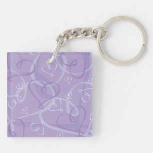 Motif de coeur pourpre