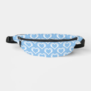 Motif de cœurs blancs bleus