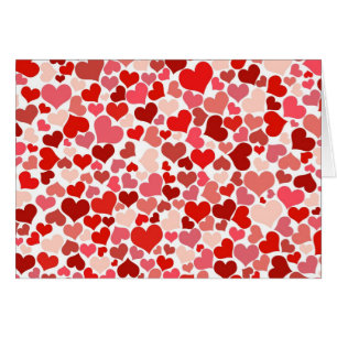 Motif de cœurs, cœurs rouges, Amour