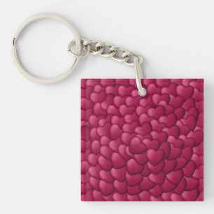 Motif de cœurs rouges 3D romantiques-32322