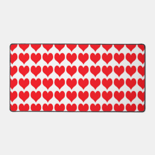 Motif de cœurs rouges et blancs