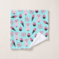 Motif de cône de crème glacée à la menthe rose