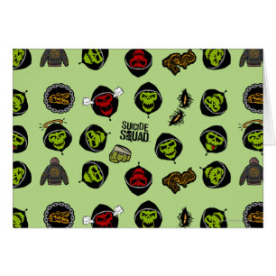 Motif de Croc Emoji de tueur du peloton de