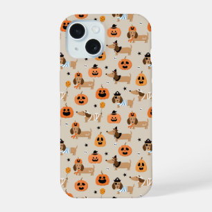 Motif de Dachshunds en costumes d'Halloween