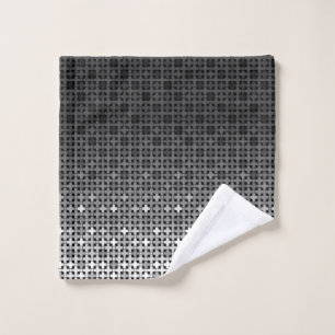 Motif de dégradé géométrique noir et blanc