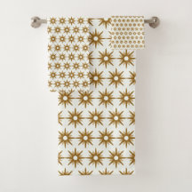 Motif de démarrage Or moderne du milieu du siècle