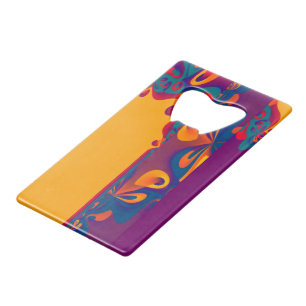 Motif de design graphique - orange violet + votre 