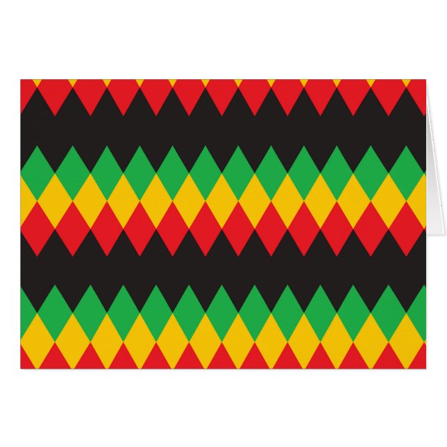 Motif de diamant de Rasta (Devant Horizontal)