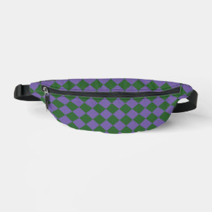 Motif de diamant Purple Green Checker