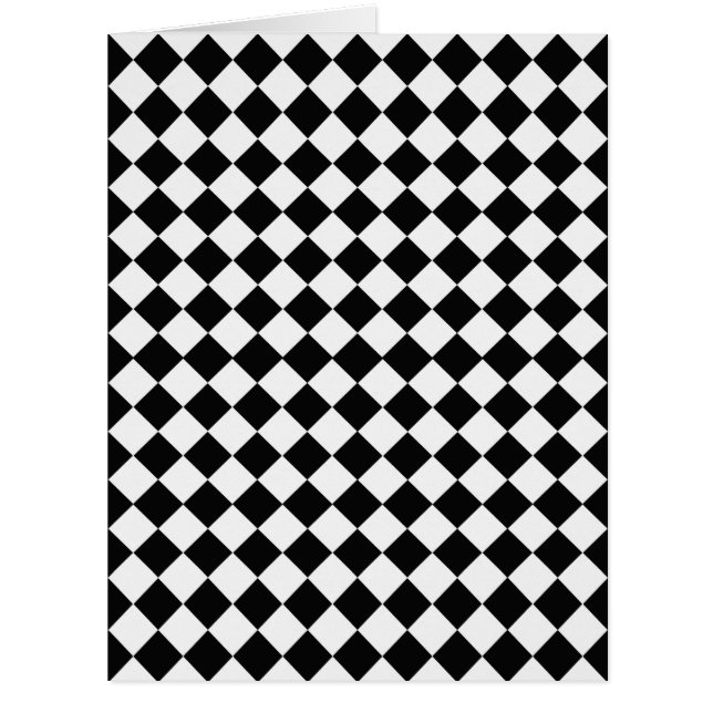 Motif de diamants noir et blanc par Shirley Taylor (Devant)