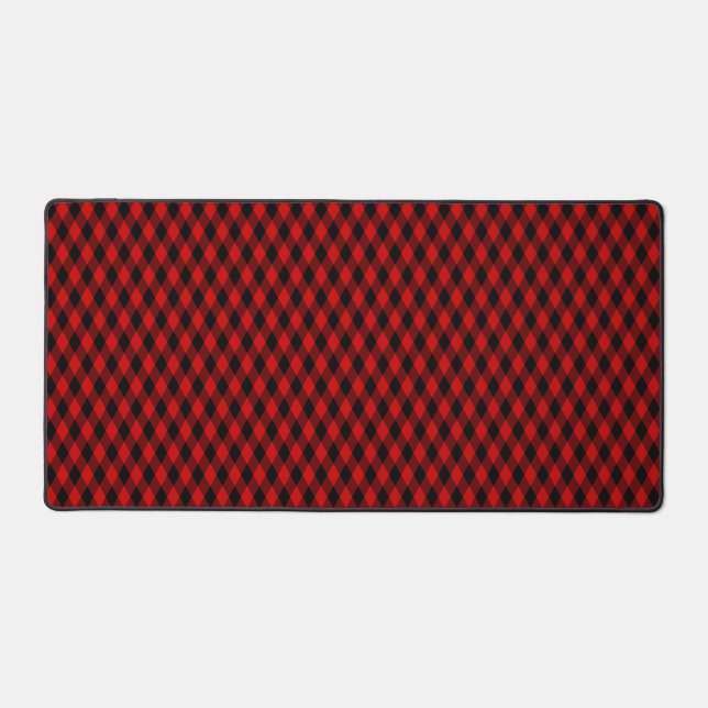 Motif de diamants noirs et rouges (Recto)