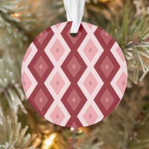 Motif de diamants rouges