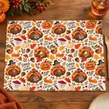 Motif de dinde de Thanksgiving drôle et mignon