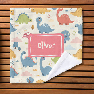 Motif de dinosaure coloré personnalisé ludique