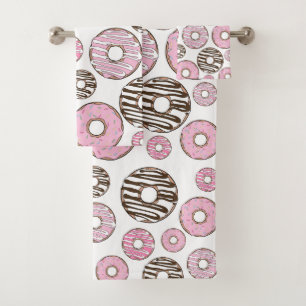 Motif De Donuts, Donuts Roses, Donuts Blancs