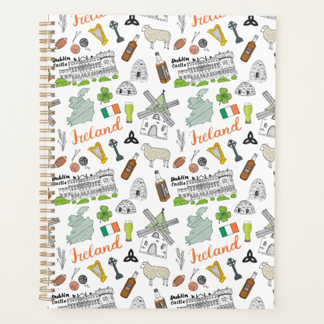 Motif de Doodle Irlande (Devant)