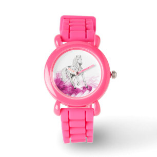 motif de fantaisie de cheval, montre avec la