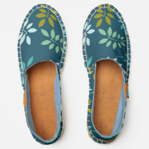 Motif de feuille bleu sarcelle Zazzle Afridrilles