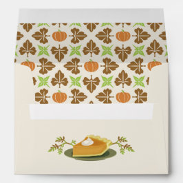 Motif de feuille de tarte de citrouille de partie