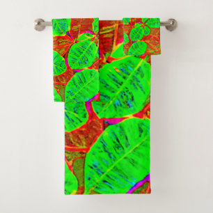 Motif de feuille verte luxuriante