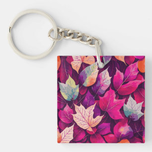 Motif de feuilles d'automne colorées 