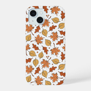 Motif de feuilles d'automne et de glands