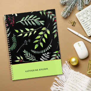 Motif de feuilles élégantes Classeux Mignon